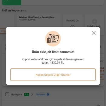 Trendyol 1000 Puanlık Alışveriş Hayal Kırıklığı