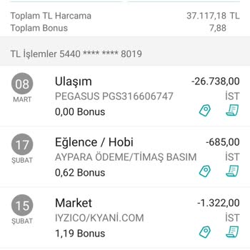 Garanti Bankası Kredi Kartı Pegasus Havayolları Ödemesi