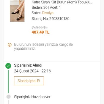 FLO Mağazasından Divolya Marka Ürün