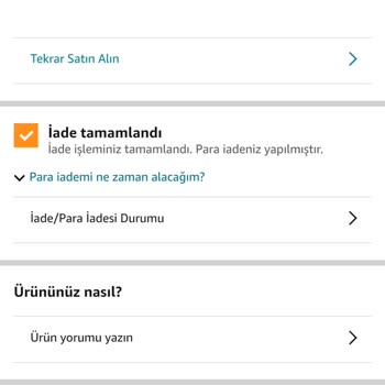 Amazon Para İadesi Yapıldı Gözüküyor Lakin Yapılmamış.