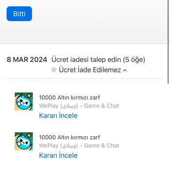 WePlay Hesabım (-) Bakiyeye Düştü