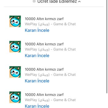 WePlay Hesabım (-) Bakiyeye Düştü