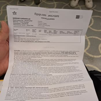 Pegasus Uçuşumu Yaktılar Ve Mağdur Oldum