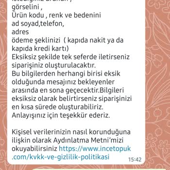 İncetopuk.com Sipariş Öncesi İade Var Demelerine Rağmen İade Yapmadı