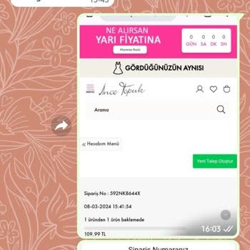 İncetopuk.com Sipariş Öncesi İade Var Demelerine Rağmen İade Yapmadı