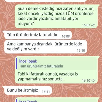 İncetopuk.com Sipariş Öncesi İade Var Demelerine Rağmen İade Yapmadı