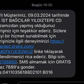 Gratis Kart Benim Şahsıma Alışveriş