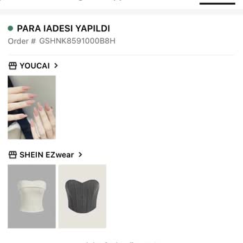 SHEIN Para İadesi İstiyorum