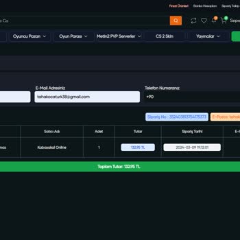 Kabasakal Online Elmas Siparişi Gelmedi