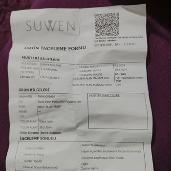 Suwen Pijama Takımı Solması