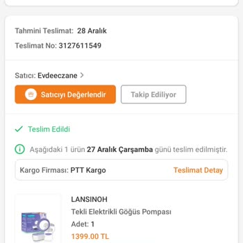 Lansinoh Kompakt Tekli Elektrikli Göğüs Pompası Vakum Yapmıyor