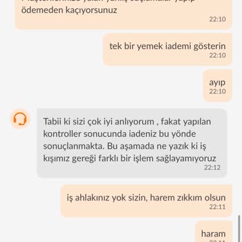 Trendyol Yemek Eksik Ürün Gönderdi, İade Talebimi Reddetti
