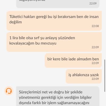 Trendyol Yemek Eksik Ürün Gönderdi, İade Talebimi Reddetti
