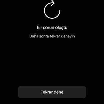 TikTok Hesabım Null Diye Uyarı Veriyor