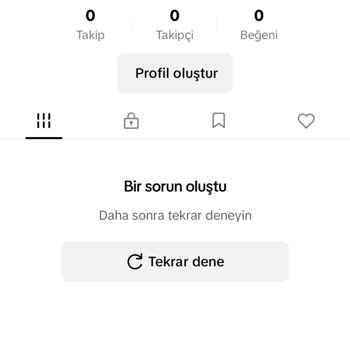 TikTok Hesabım Null Diye Uyarı Veriyor
