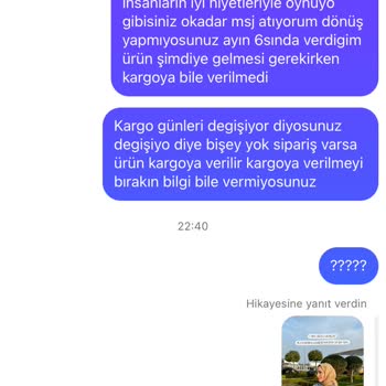 Kesaa Design Kargomun Gecikmesi İade Talebimi İstiyorum