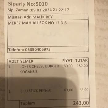 Ercan Burger Bir Burger Zincirinde Yaşanan Fiyat Karmaşası