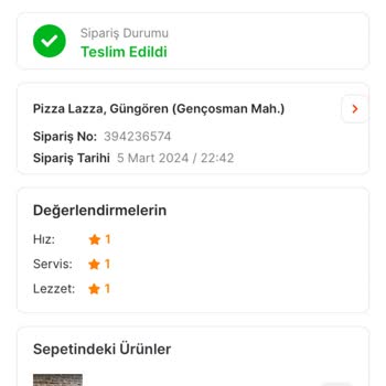 Migros Yemek Uygulaması Ücreti Alıp Ürünü Göndermedi