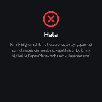 Papara Hesabına Giriş Yapamama