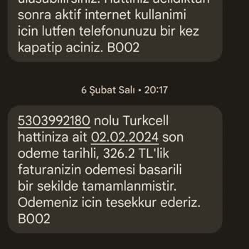 Turkcell ''Hattınız Aramalara Kapalıdır'' Uyarısını Alıyorum!