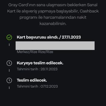 Papara Kartı Teslim Etmedi!