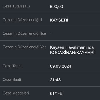 Kayseri Havalimanı Kayseri Yeni Havaalanı Otopark Ve Ceza Sorunu!