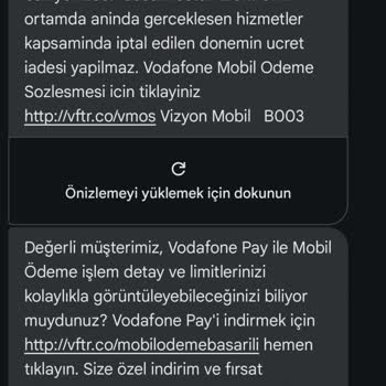 Vodafone Bilgim Dışında Üyelik