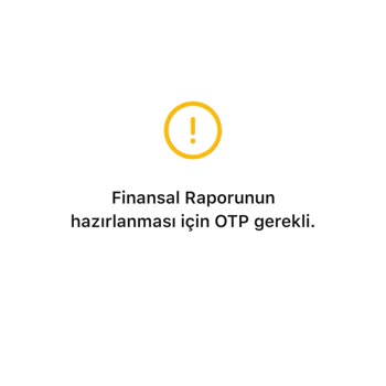 HangiKredi "Finansal Raporunun Hazırlanması İçin OTP Gerekli" Hatası