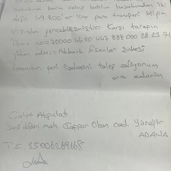 Vakıf Katılım Bankası Para Transferi Bilgim Dışında İşlem Bana Ait Değil