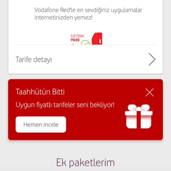 Vodafone Yanımda Uygulamasıda Yanıltıcı Fahiş Tutar.