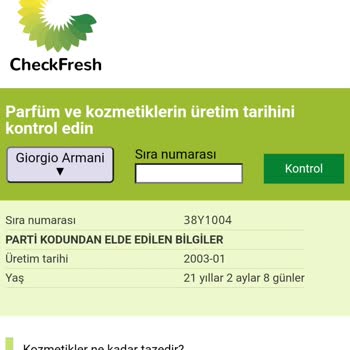 Boyner 21 Yıllık Parfüm Gönderdi.