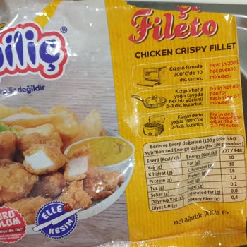 Erpiliç'in Çıtır Fileto Tam Pişmiş Dondurulmuş Ürünü Çiğ Çıktı