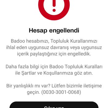 Badoo Engel Yedim Yanlış Bir Şey Olmadığı Halde
