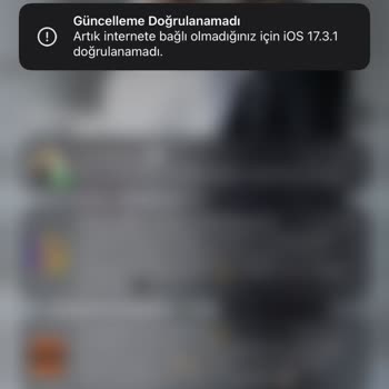 iPhone Yazılım Güncelleme Esnasında Hata