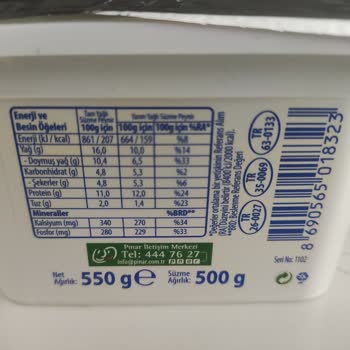 Pınar Et ve Süt Süzme Peynirde Küf Sorunu