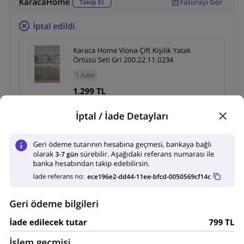 N11 14 Gün Sonra Ürünüm İptal Edildi