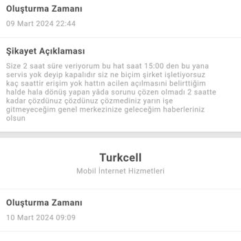 Turkcell Hattı Servis Dışı Kaldı