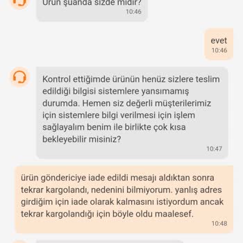 Trendyolmilla Trendyol'a İade Edilen Ürünlerin Geri Kargolanması