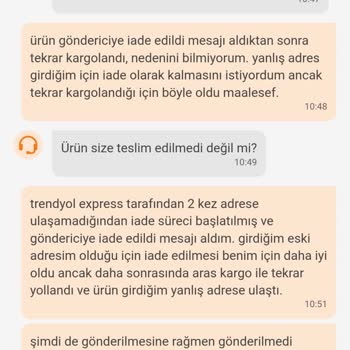 Trendyolmilla Trendyol'a İade Edilen Ürünlerin Geri Kargolanması