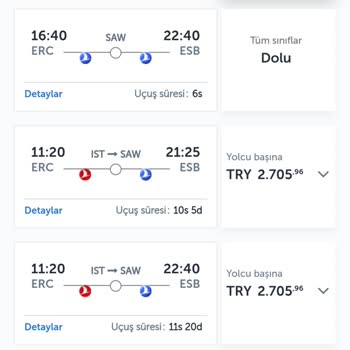 THY Erzincan Ankara Ek Sefer Talebi Asker Terhis