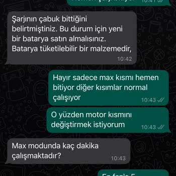 Dyson V10 Motor Yedek Parça Stokta Yok