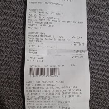 Karaca Züccaciye Karaca 2 Ayı Geçti Parasını Ödediğim Ürünü Göndermedi Şikayetçiyim.