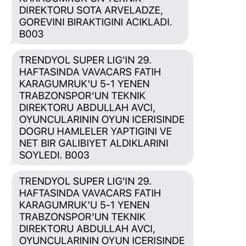 Vodafone 7070 Mesaj Şikayeti