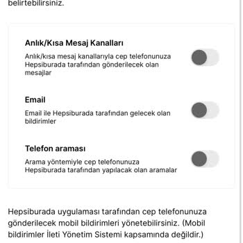 Hepsiburada Kapatılmayan Bildirimler Rahatsız Ediyor