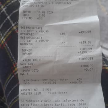 Kinetix Ayakkabı Değişim Edilmesi