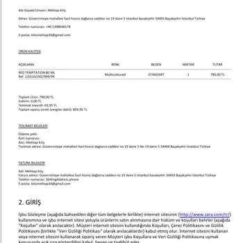 Zara Yanlış Parfüm Yolladı Değişim İçin Gittiğimde İse Değişim Yapmadı