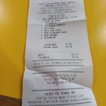 Popeyes Tıkla Para Kullandırmıyor