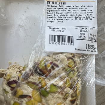 Dürdane Ana Fırını Helva Değil, Şekerli Sentetik Bir 'gıda'