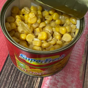 SuperFresh Rengi Değişmiş Ve Kötü Kokan Konserve Mısır