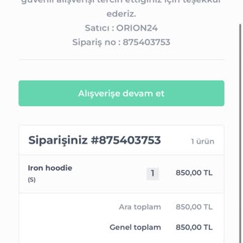 Shopier Kargolanmayan Yıldızlı Sweatshirt Sorunu